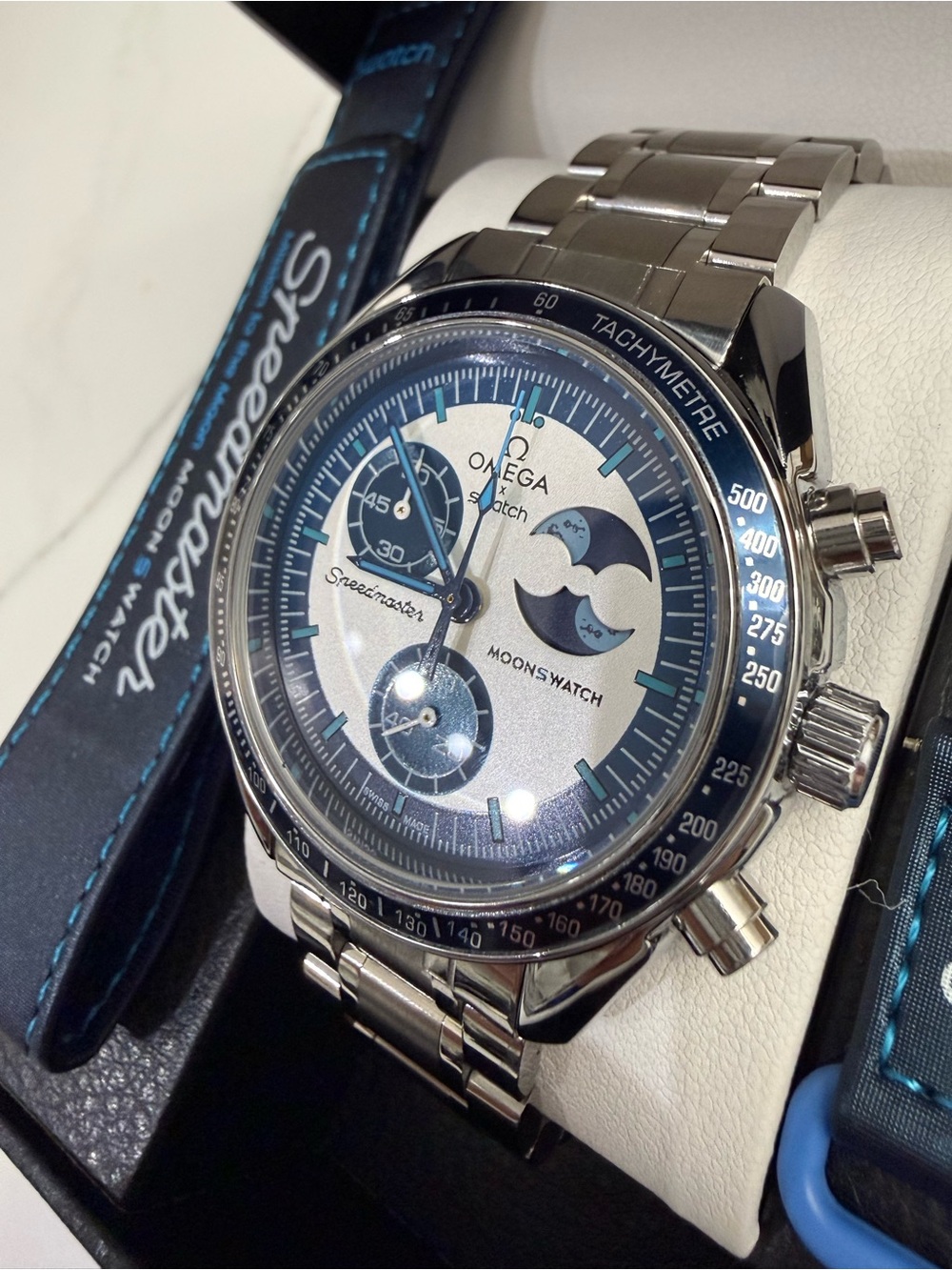 MoonSwatch Mission to the Super Blue Moonphase Stainless MOD